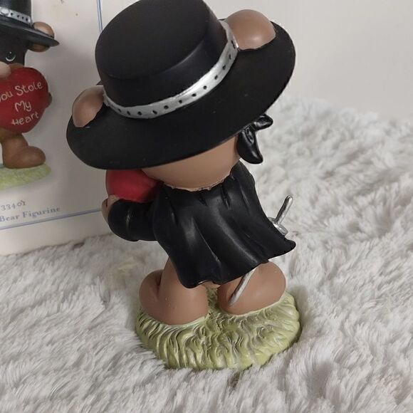 NIB Precious Moments Bandit Bear Valentine Figurine - Picture 3 of 7